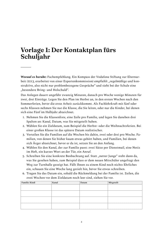 Beispielseite 2 aus den Vorlagen zu „Schwierige Eltern“